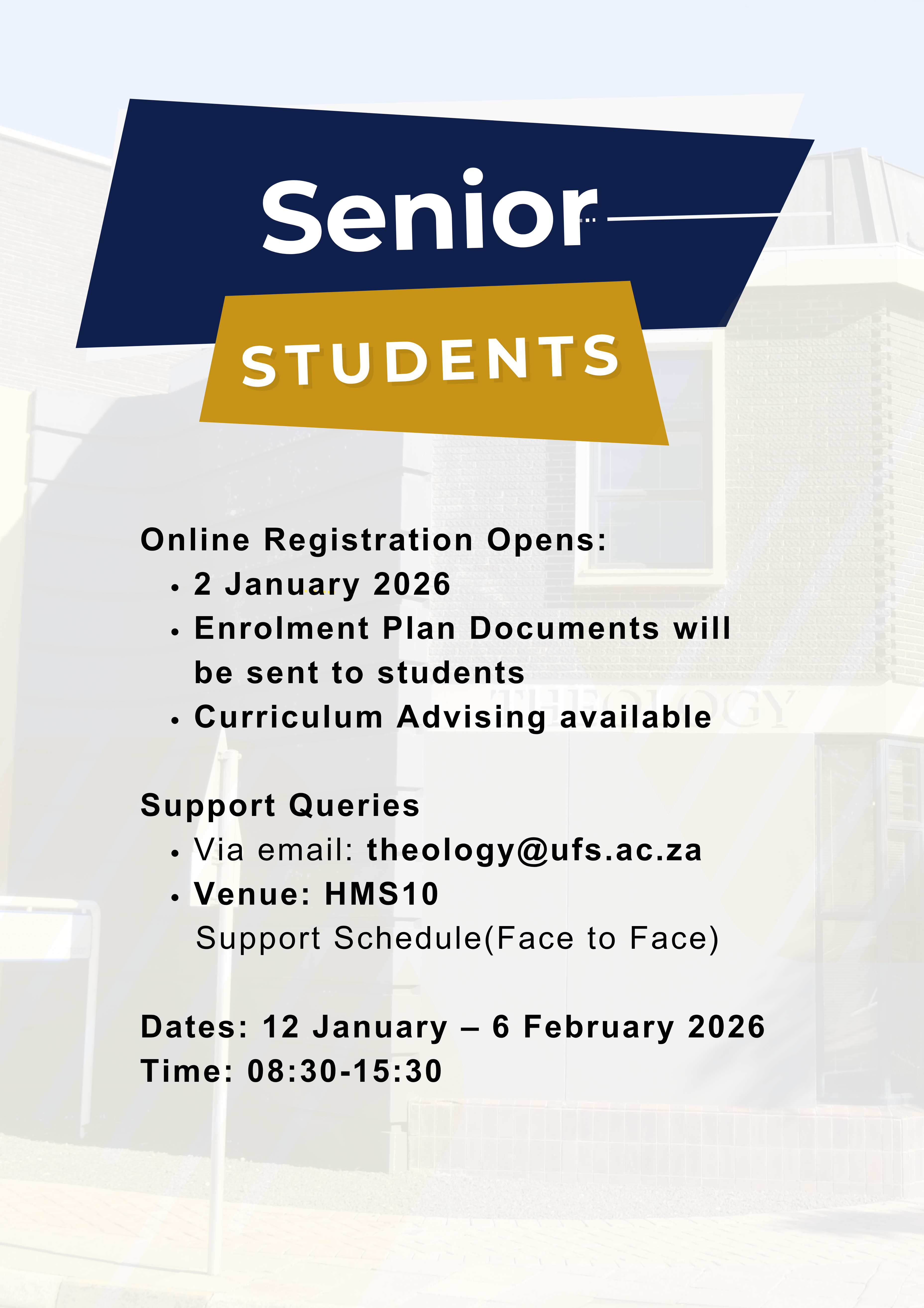 Senior Students 2026