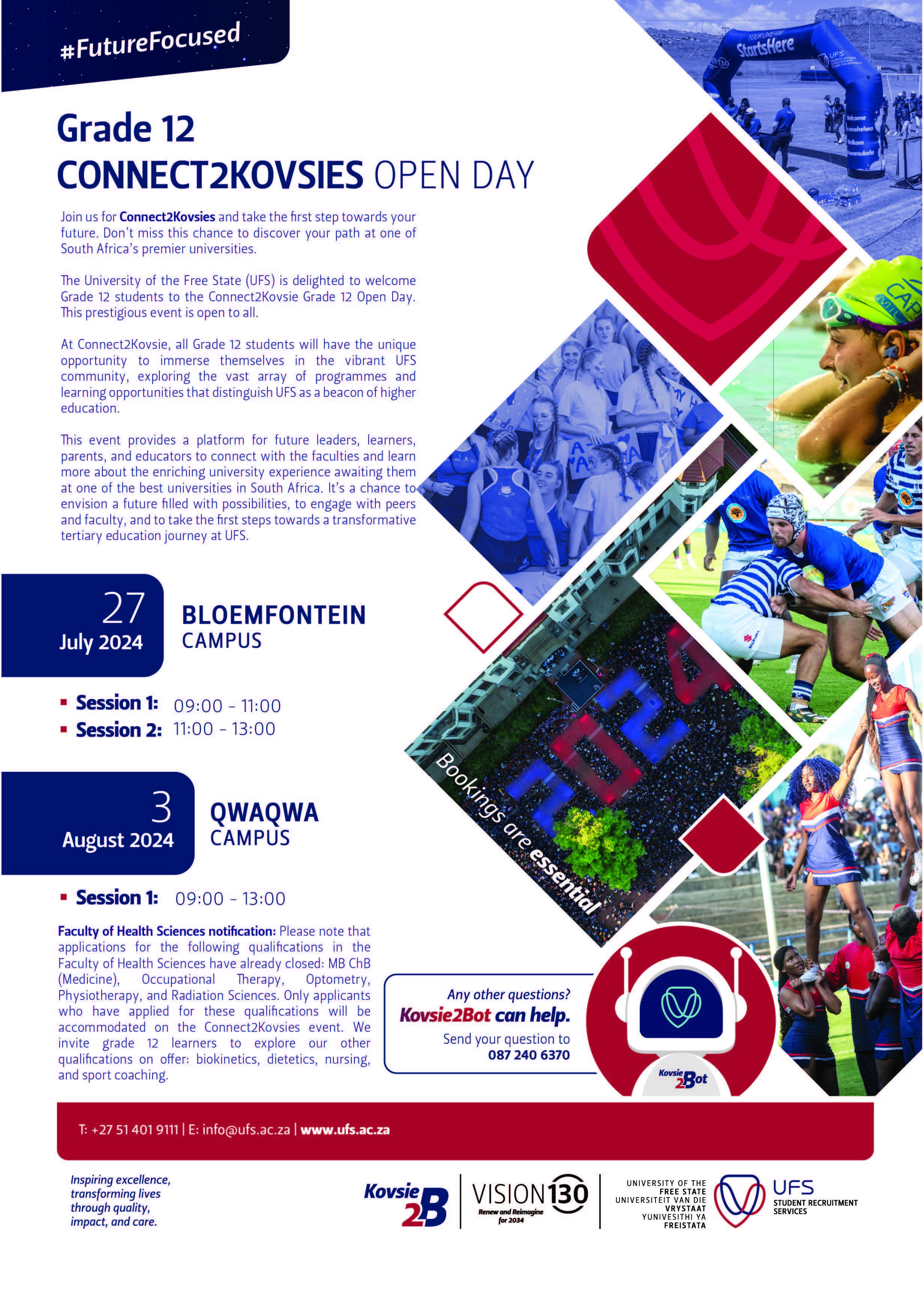 Connect2Kovsies Poster 2024