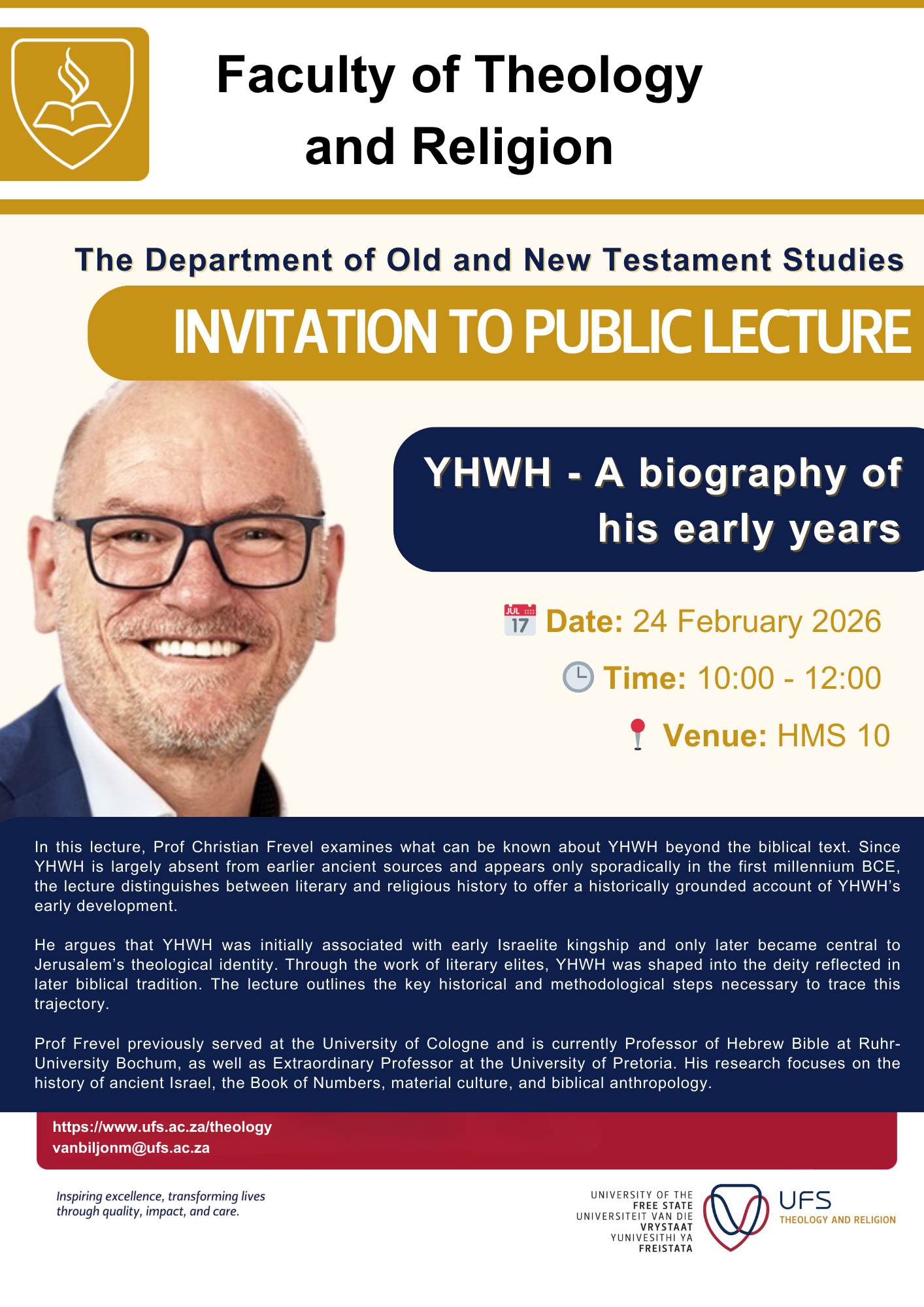 Public Lecture Prof Christian Frevel 2026