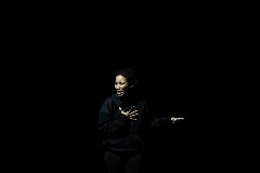 Jane Mpholo in "Fragmented" - photo by Estiaan Terblanché