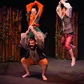 CW Laten, Charl Henning, Nico Taljaard in "Woelige Willemien" - photo by Leopold Frechow