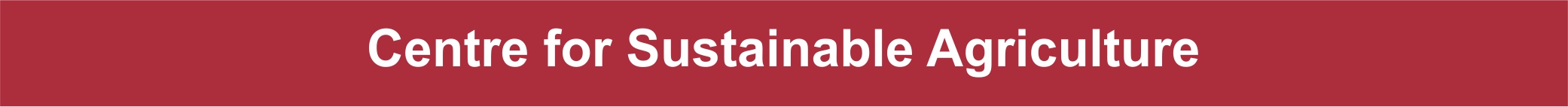 Header - Centre for Sustainable Agriculture