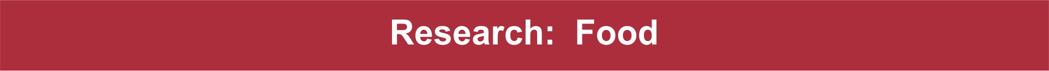 Food Research Header Food Research Header