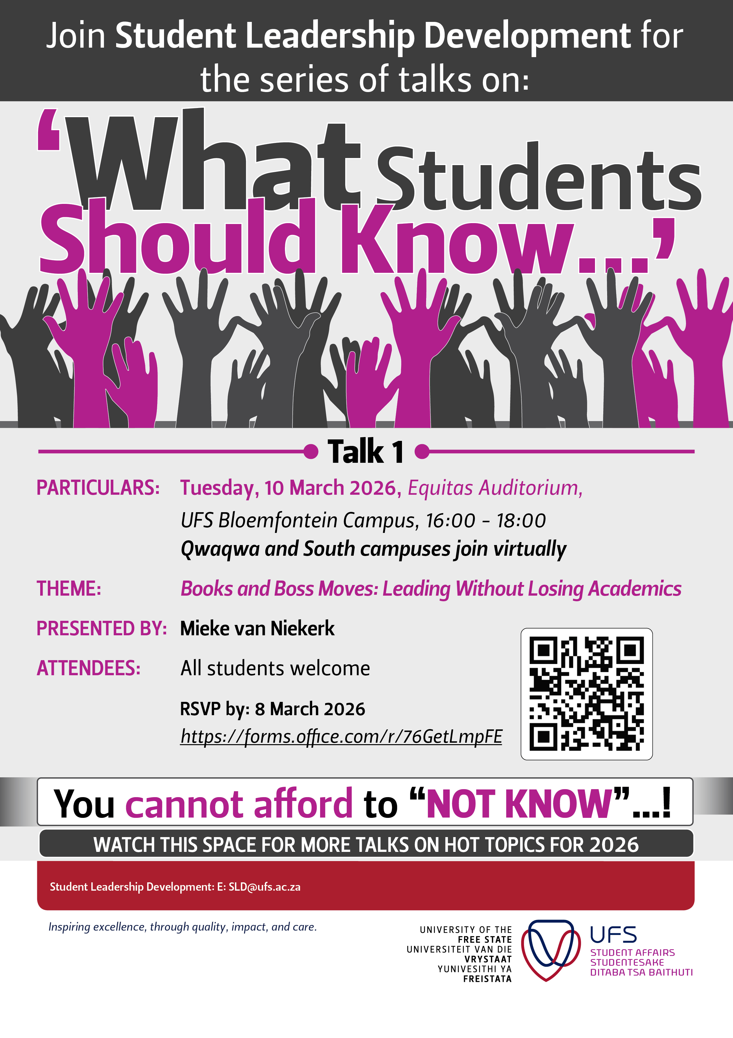 What Students should know 10 March 2026