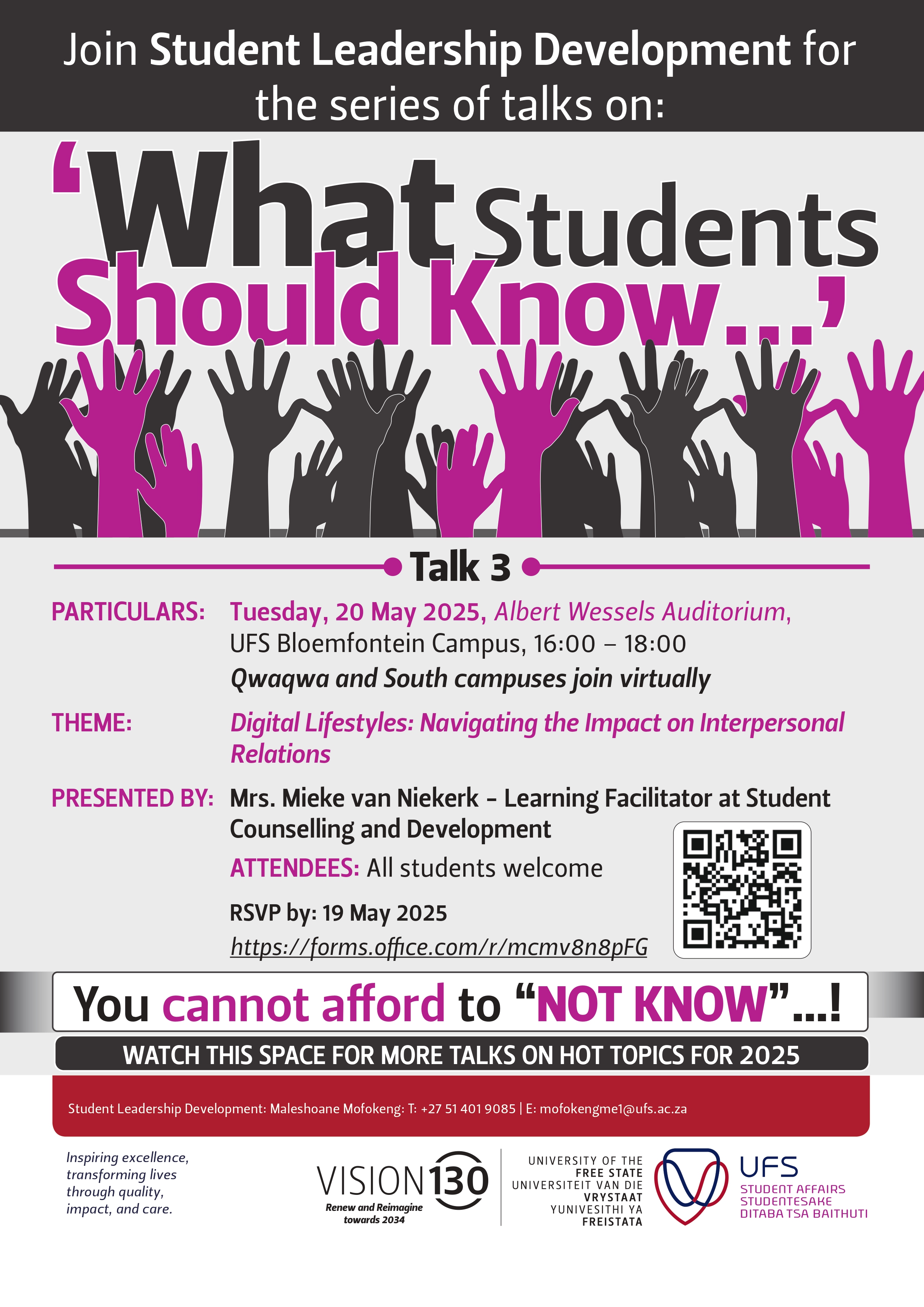 What Students should know May 2025