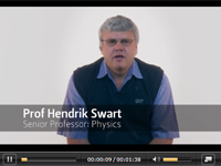 Prof Hendrik Swart Video Prof Hendrik Swart Video