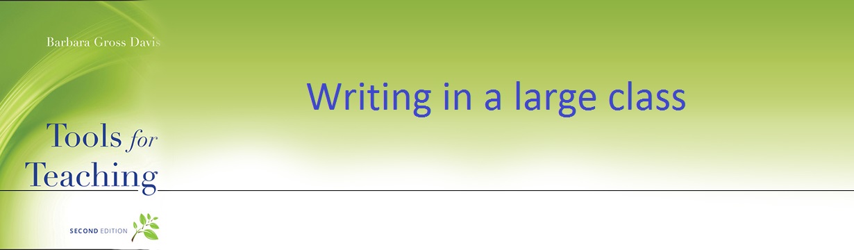 Writing in a large class