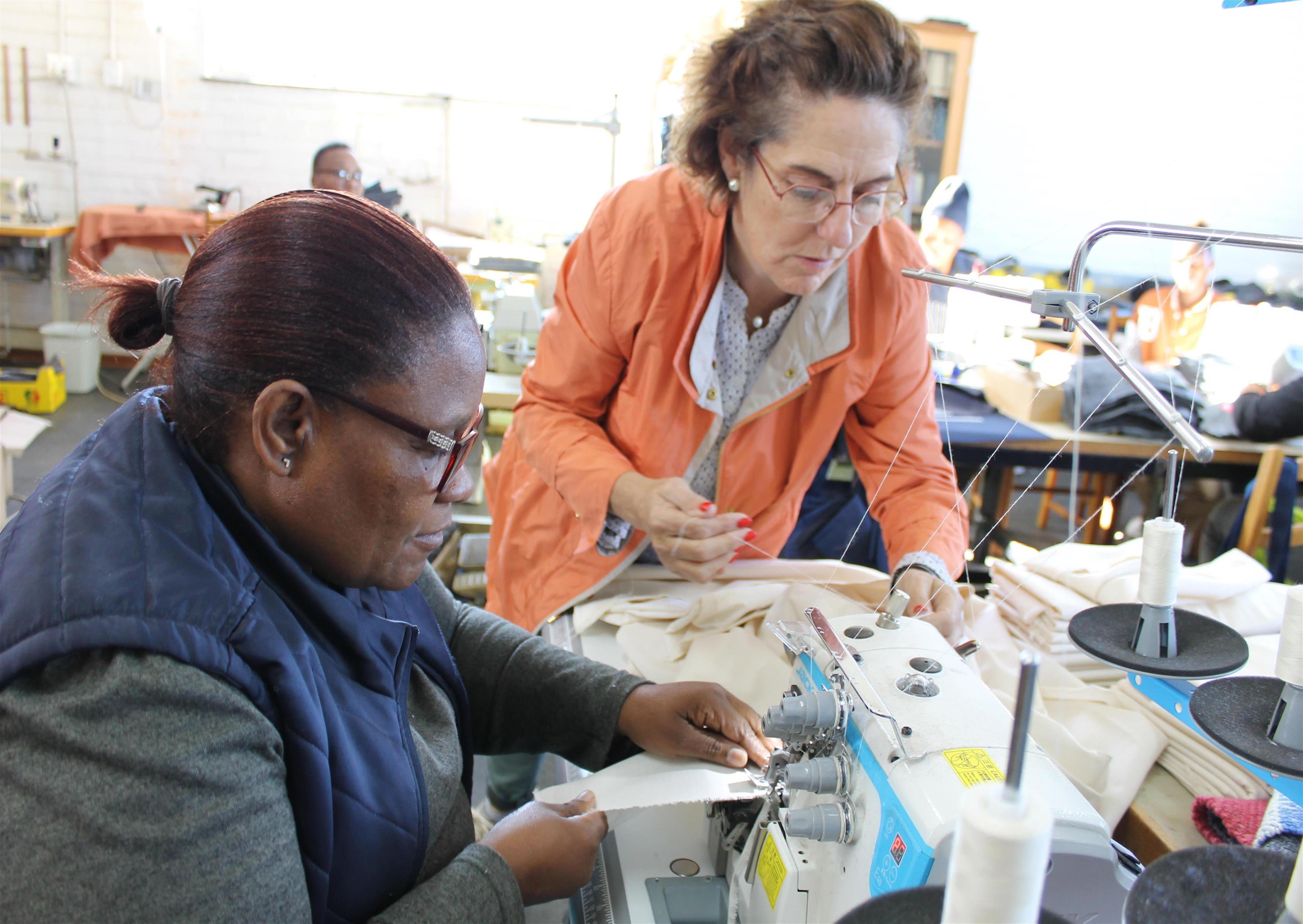 Doretha Jacobs and Elizabeth Mnwana