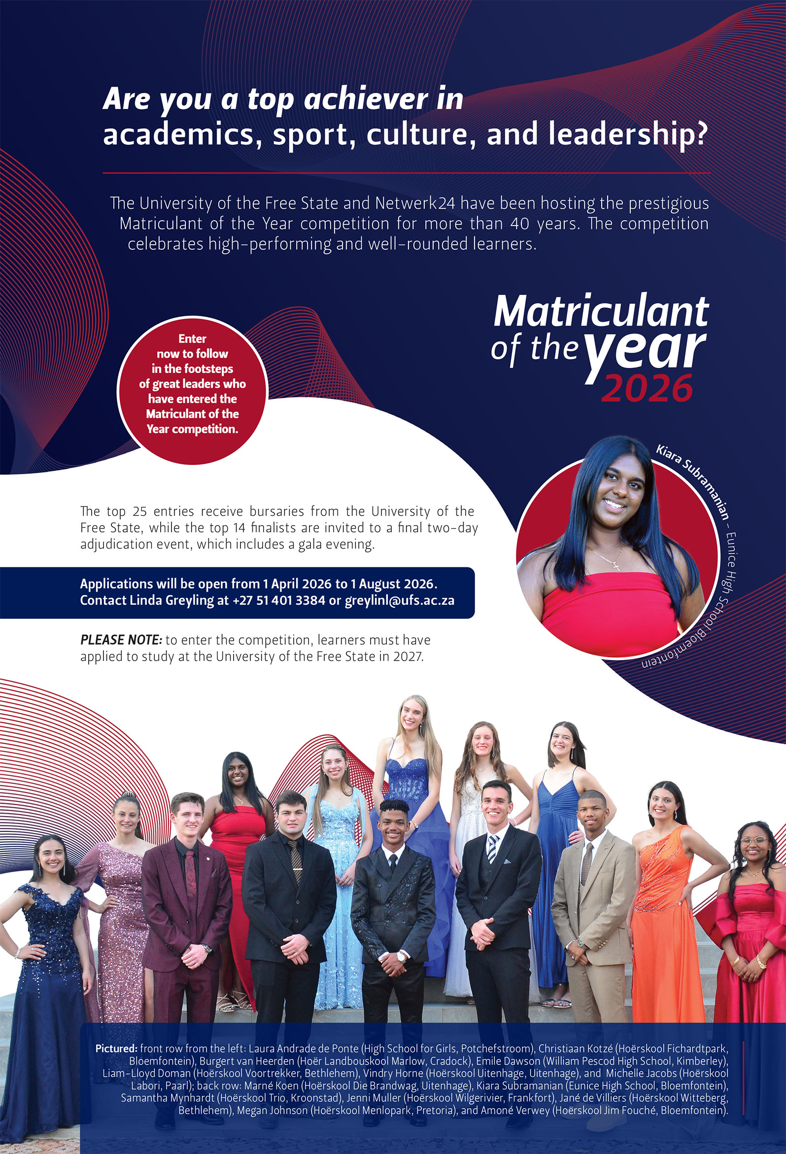 UFS SRS Matriculant of the Year 2026