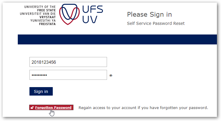 forgotten pasword forgotten pasword