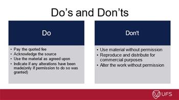 Copyright Dos and Donts