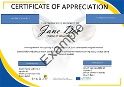 Certificate of Appreciation